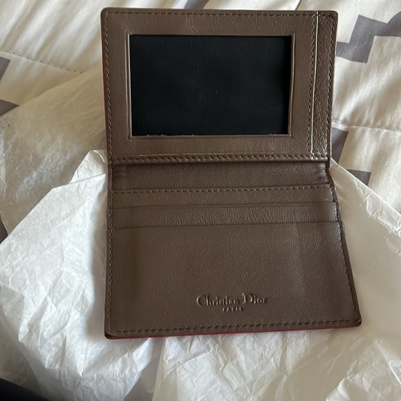 Dior Red Leather Card Wallet PreLoved - Picture 14 of 14